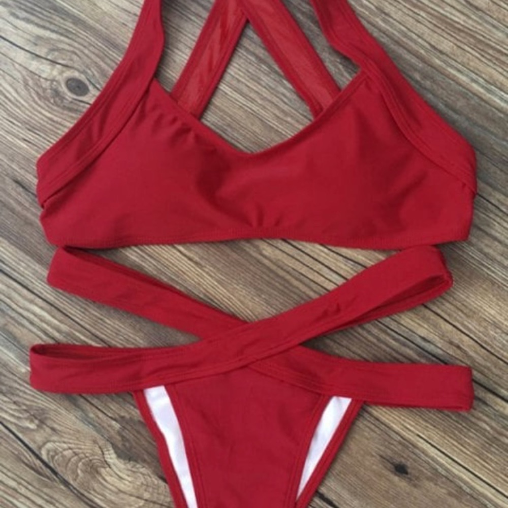 Red zaful bikini